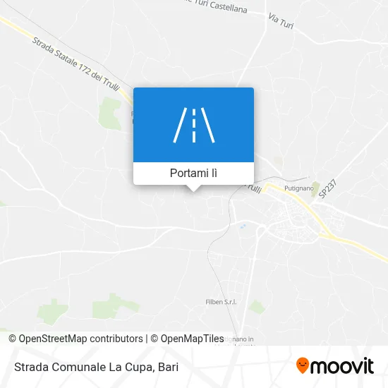 Mappa Strada Comunale La Cupa