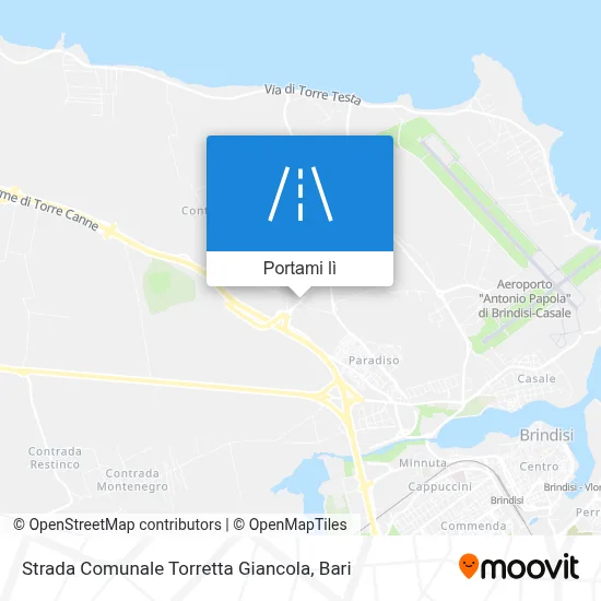 Mappa Strada Comunale Torretta Giancola