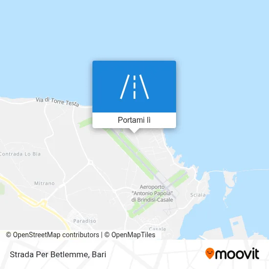 Mappa Strada Per Betlemme