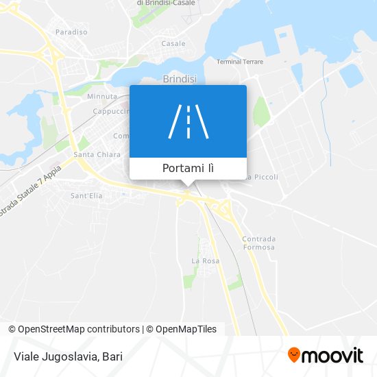 Mappa Viale Jugoslavia