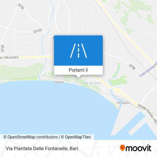 Mappa Via Piantata Delle Fontanelle