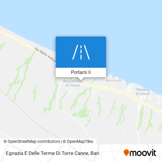 Mappa Egnazia E Delle Terme Di Torre Canne
