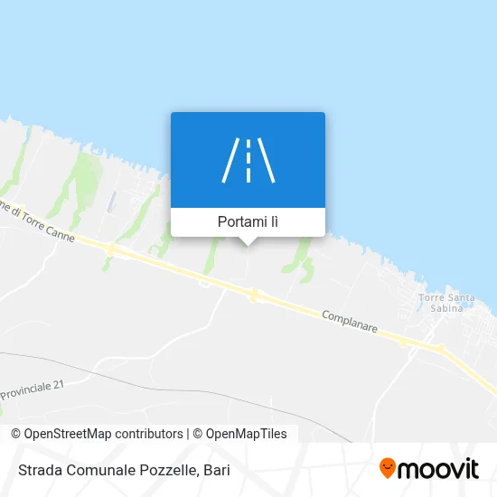 Mappa Strada Comunale Pozzelle