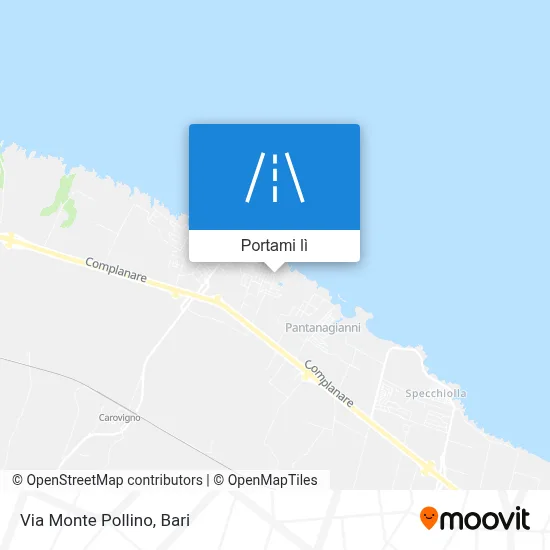 Mappa Via Monte Pollino
