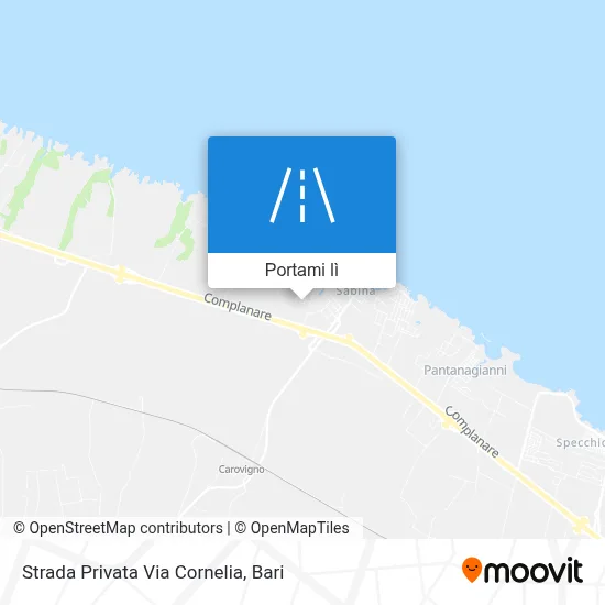 Mappa Strada Privata Via Cornelia