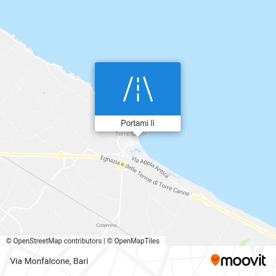 Mappa Via Monfalcone