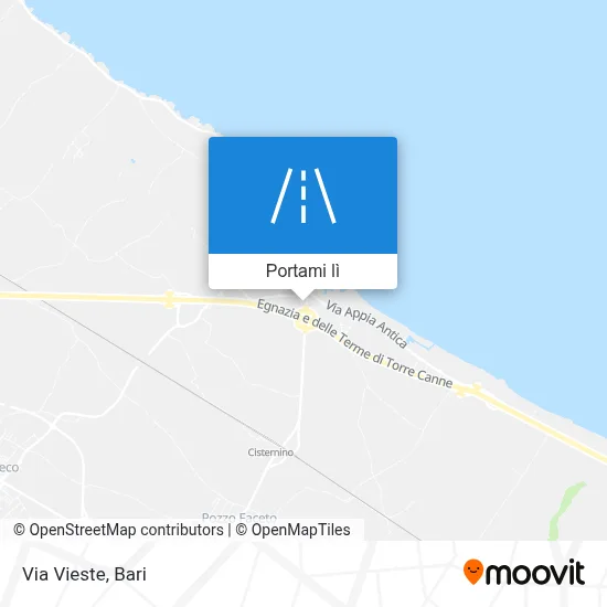 Mappa Via Vieste