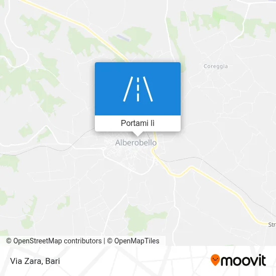 Mappa Via Zara