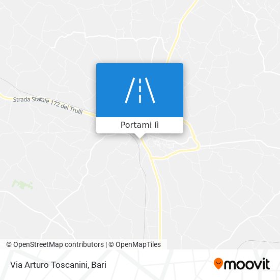 Mappa Via Arturo Toscanini