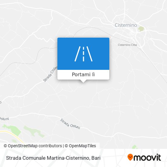 Mappa Strada Comunale Martina-Cisternino