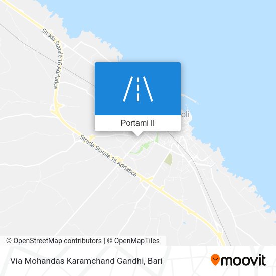 Mappa Via Mohandas Karamchand Gandhi