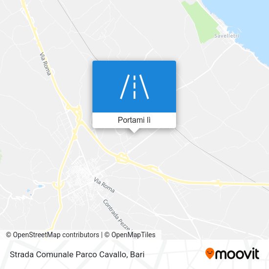 Mappa Strada Comunale Parco Cavallo
