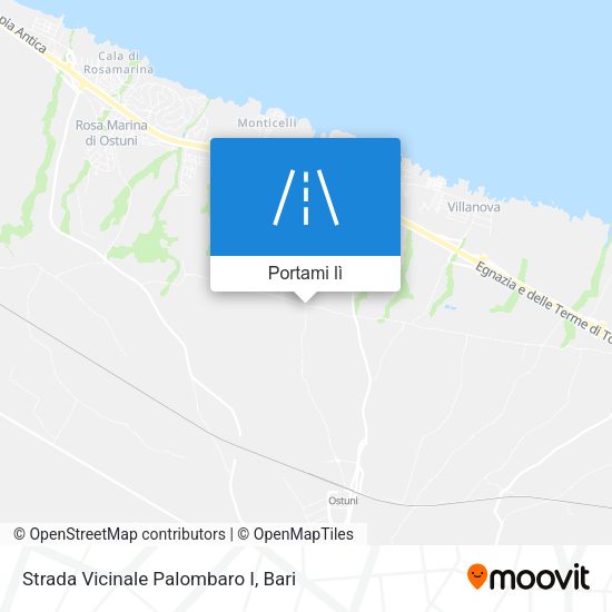 Mappa Strada Vicinale Palombaro I