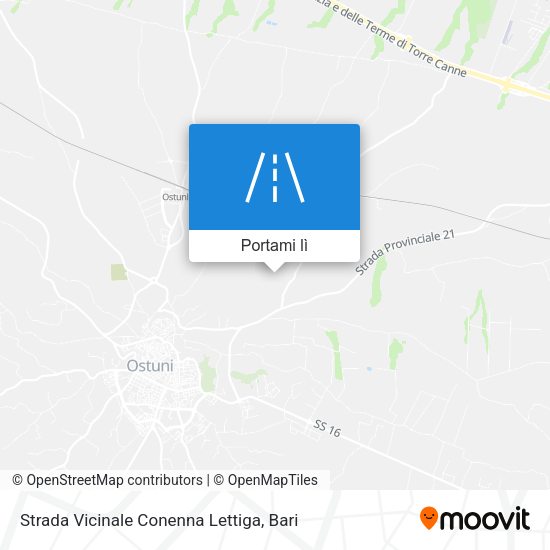 Mappa Strada Vicinale Conenna Lettiga