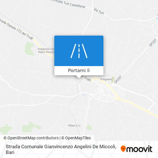 Mappa Strada Comunale Gianvincenzo Angelini De Miccoli