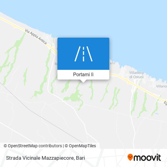 Mappa Strada Vicinale Mazzapiecore