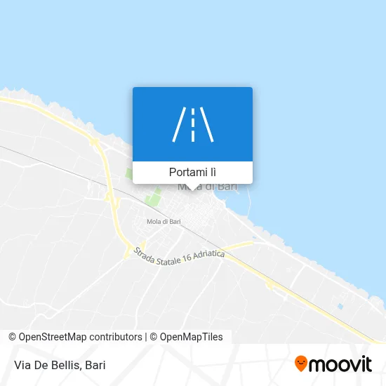 Mappa Via De Bellis