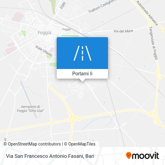 Mappa Via San Francesco Antonio Fasani