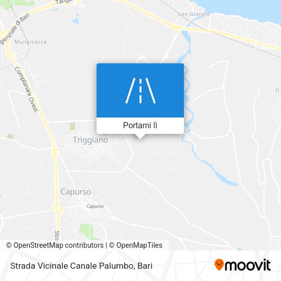 Mappa Strada Vicinale Canale Palumbo