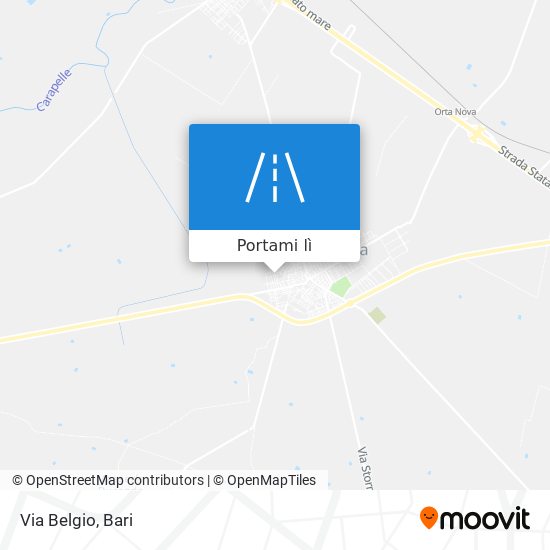 Mappa Via Belgio