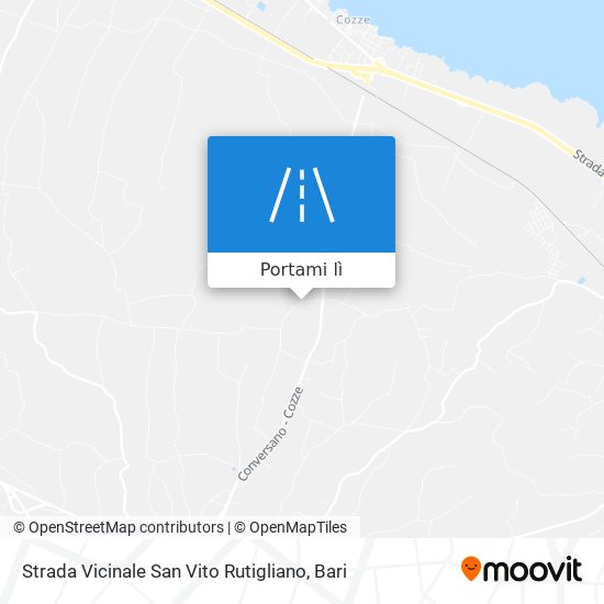 Mappa Strada Vicinale San Vito Rutigliano