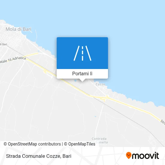 Mappa Strada Comunale Cozze