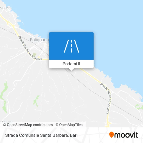 Mappa Strada Comunale Santa Barbara