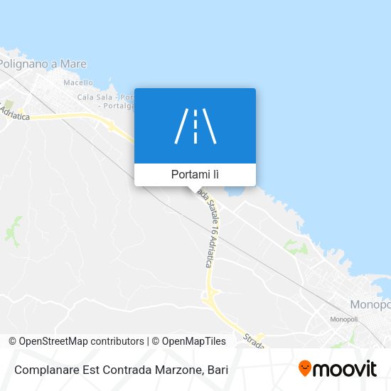 Mappa Complanare Est Contrada Marzone