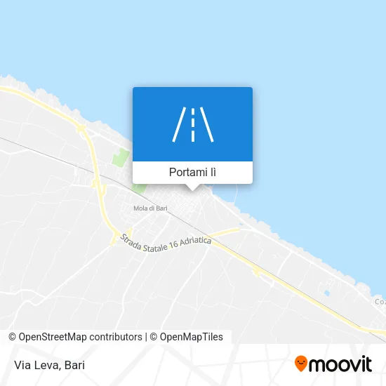Mappa Via Leva