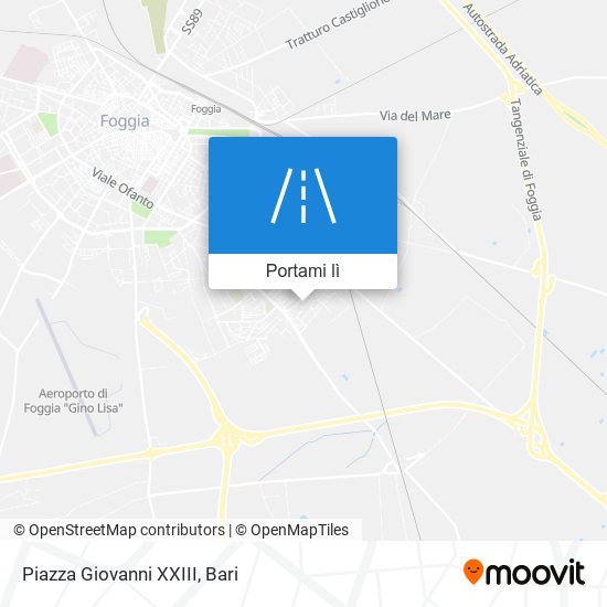 Mappa Piazza Giovanni XXIII