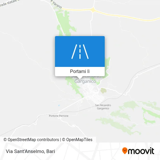 Mappa Via Sant'Anselmo