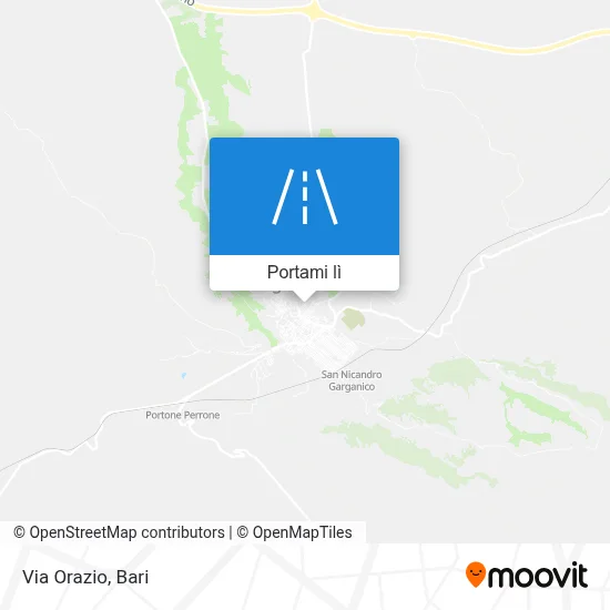 Mappa Via Orazio