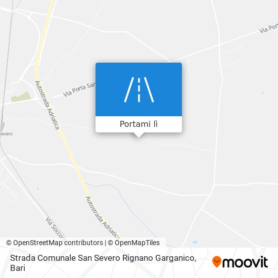 Mappa Strada Comunale San Severo Rignano Garganico