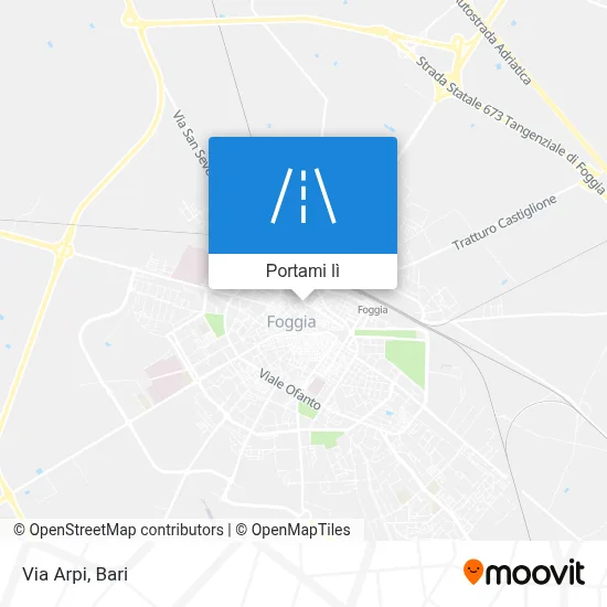 Mappa Via Arpi