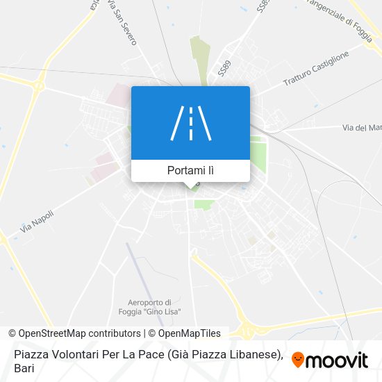 Mappa Piazza Volontari Per La Pace (Già Piazza Libanese)