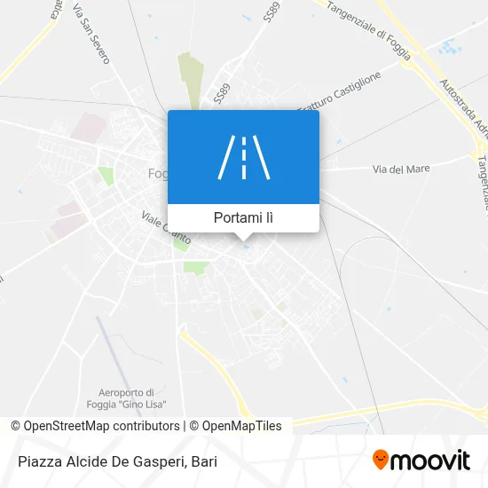 Mappa Piazza Alcide De Gasperi
