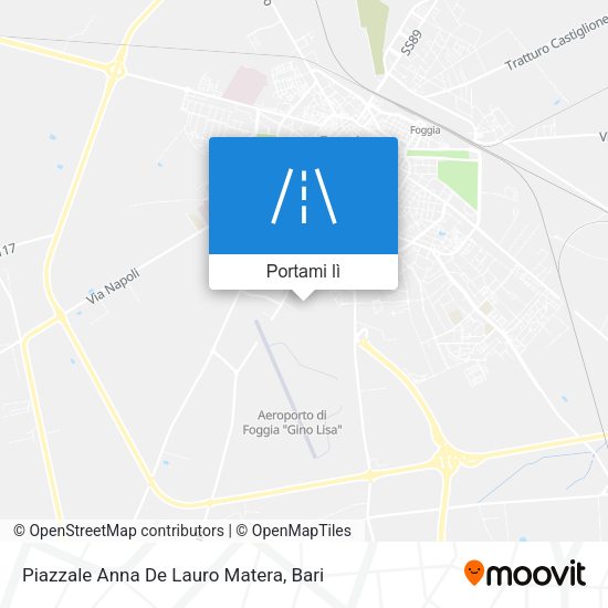 Mappa Piazzale Anna De Lauro Matera