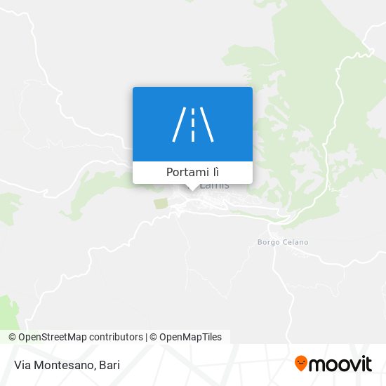 Mappa Via Montesano