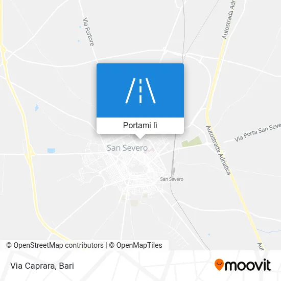 Mappa Via Caprara