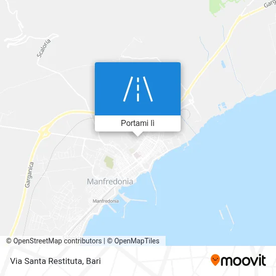 Mappa Via Santa Restituta