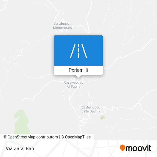 Mappa Via Zara