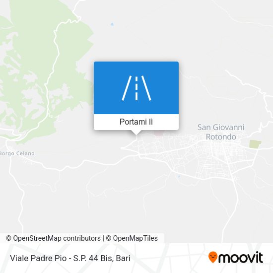 Mappa Viale Padre Pio - S.P. 44 Bis