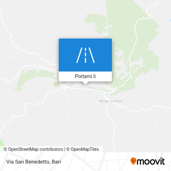Mappa Via San Benedetto