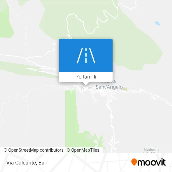 Mappa Via Calcante