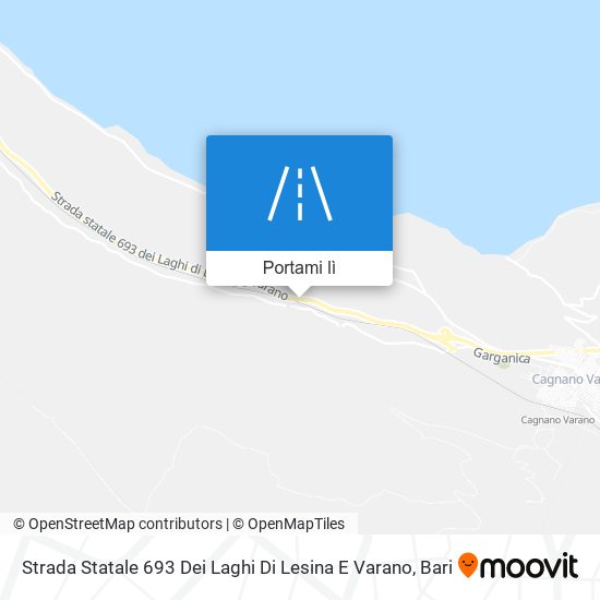 Mappa Strada Statale 693 Dei Laghi Di Lesina E Varano