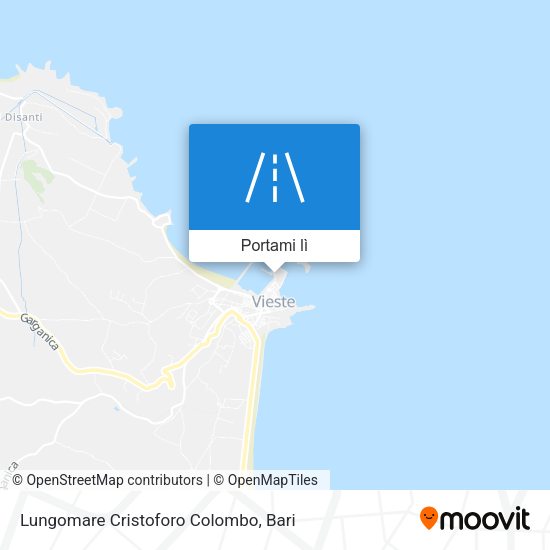 Mappa Lungomare Cristoforo Colombo