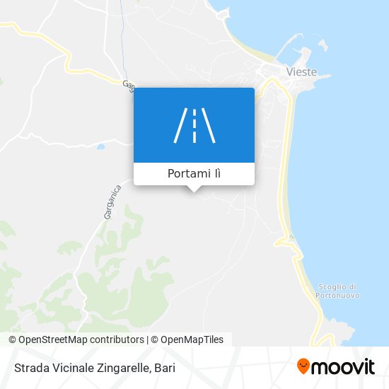 Mappa Strada Vicinale Zingarelle
