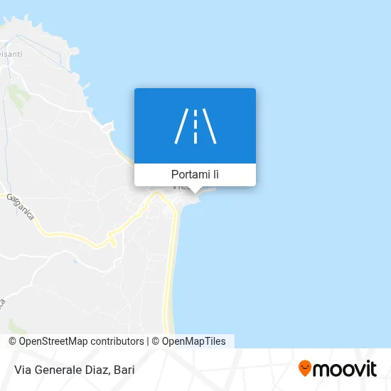 Mappa Via Generale Diaz