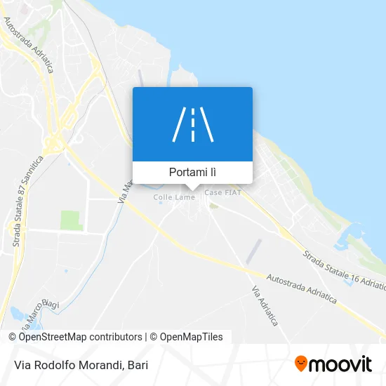 Mappa Via Rodolfo Morandi