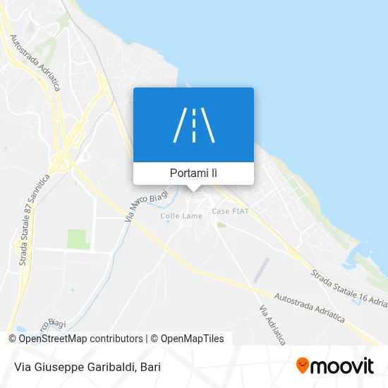 Mappa Via Giuseppe Garibaldi